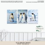 Canvases 3D Ice Penguin Canvas
