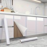 Easy-apply White Glossy Peel & Stick Wallpaper - Waterproof Removable For Easy Installation - Perfect For Living Room Kitchen Be