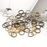 200PCS Open Jump Rings Single Loop Flat Iron Rings Diy Jewelry Materials Bracelet Necklace Connecting Ring Earrings Jewelry Acce