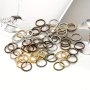 200PCS Open Jump Rings Single Loop Flat Iron Rings Diy Jewelry Materials Bracelet Necklace Connecting Ring Earrings Jewelry Accessories