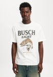 Cotton On Premium License Loose Fit T-Shirt - Lcn Bus Vintage White busch Light