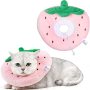Anwa Adjustable Cat Cone Collar Soft Cute Cat Recovery Collar Cat Cones After Surgery For Kittens