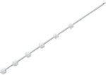 EF16 Nemtek Fence Pole 6 Line Round White Powder Coated Or Hot Dip Galvanised