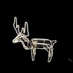 ZYF-D217 Bobble Head Flexible 9M LED Light Reindeer D Cor Foldable For Easy Storage Warm White