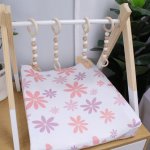Changing Mat Cover Daisy Pink And Purple Pastel