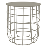 Grid Side Table - Light Grey Ferro Tex