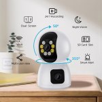 HD Wifi Dual Lens 2MP Security Camera