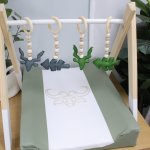 Baby Gym Themed Dangles Arrows And Bucks Green And Grey