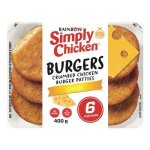 Rainbow Chicken Cheese Burgers 400G