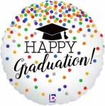 Happy Graduation Black 18 Foil Balloon