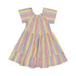 Older Girl Stripe Cotton Dress