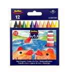 12 Assorted Standard Wax Crayons – A12007001