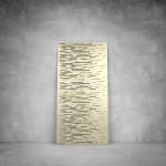 Wall Art D129 - 2900 X 1400 X 20 Indoor Matt Gold Cool White