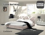 Simon Baker Suede Bed Wraps Extra Length Cashmere Various Sizes - Cashmere Queen
