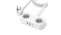 UGreen Power Strip Extension Power Cord - With 2X USB Ports 1X Usb-c Black Retail Box 1 Year Limited Warranty
