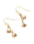 Waterproof Gold Plated Stainless Steel Forget Me Not Flower Drop Earrings