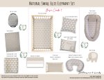 Cot Duvet Bedding Natural Small Ellie Elephant Set