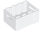 Parts Crate - 3 X 4 X 1 2 3 With Handholds 30150 - White