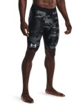 Men's Ua Iso-chill Compression Print Long Shorts - Black Sm