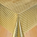 Dekorama Gold 140CM Turkish Pvc Tabling With Flannel Backing 4 - Per Metre