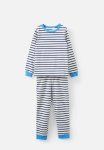 Cotton On Ace Long Sleeve Pyjama Set - Marian Stripe Vanilla in The Navy