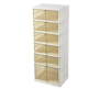 6 Layers Shoe Storage Cabinet Folding Storage Drawer Home Organizer