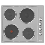 Defy 60CM Solid Plate Hob Silver DHD399