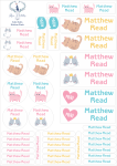 School Labels : Cats Theme