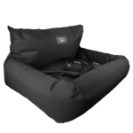 2-IN-1 Pet Car Seat And Bed - Large Black Noir Canvas