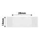 NB386 - NIIMBOT - B18 / N1 - 14X28MM - 195 TRANSPARENT ROUND LABELS