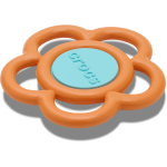 Mega Orange And Blue Flower Jibbitz - Multi Osfa