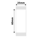 NB377 - - D101 Only - 25X60MM - 110 White Labels