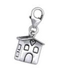 B78-C29516 - 925 Sterling Silver Home Sweet Home Dangle Charm