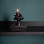The Victim Hand Poured Sculpted Candle - Matt Black