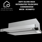Defy Silver Inox Integrated Telescopic Cookerhood- 60CM DCH60TCI