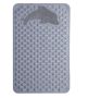 Non-slip Pvc Bathroom Mat With Dolphin Design Grey Medium