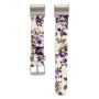 Floral Band For Fitbit Charge 3 Size M/l - Black & White