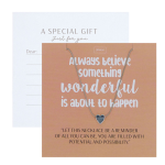 Thoughtful Trinkets Necklace Gift Set Assorted Designs - Heart Always Believe