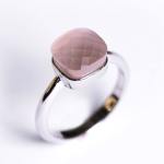 Aster Silver Stack Nude Crystal Ring - 8 Nude Crystal