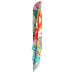 Vibrant Botanical Floral Viscose Scarf