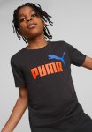 Puma Ess+ 2 Col Logo Tee B - Black warm Earth