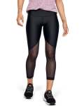 Women's Ua Heatgear Armour Mesh Ankle Crop - Graphic - BLACK-001-001 XL