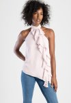 Sissy Boy Give Love: Halter Neck Top With Ruffles - Ice Lilac - Ice Lilac