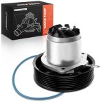 A-premium Engine Water Pimp W o-rings & Pulley Dohc 6CYL 3.0L 3.6L Compatible With Porsche Cayenne 11-2014 3.6L 2015 3.0L & Volk