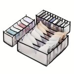 3 Pieces Set Of Thickened 6 7 11 Grids Dormitory Closet Organizer For Socks Home Separated Underwear Storage Box Bra Organizer F