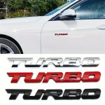 Auto Metal Turbo Emblem Decal Performance Sticker For Car And Motorcycle Exterior Decoration - Adhesive Turbo Lettering