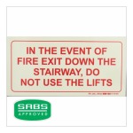 Parrot 190MM Photoluminescent Safety Sign SNP19F39