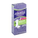 always maxi pantyliners multi form scented 20's