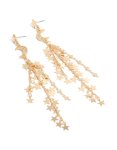 Goldair Gold Star & Moon Chain Drop Earrings