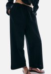 Linen-blend Trousers - Black